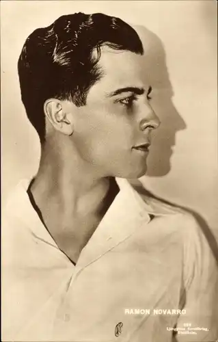 Ak Schauspieler Ramon Navarro, Portrait