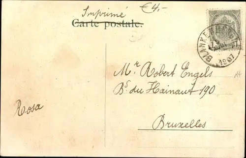 Ak Blankenberge Westflandern, Le Pier, Seebrücke, Möwe