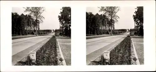 Stereo Raumbild Foto Schöne Heimat Nr. 11, Nürnberg in Mittelfranken Bayern, Autobahn