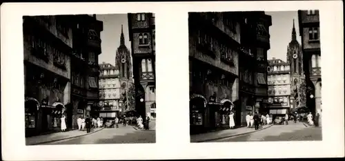 Stereo Raumbild Foto Schöne Heimat Nr. 18, Frankfurt am Main, Altstadt, Dom