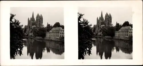 Stereo Raumbild Foto Schöne Heimat Nr. 19, Limburg an der Lahn Hessen, St. Georg Dom