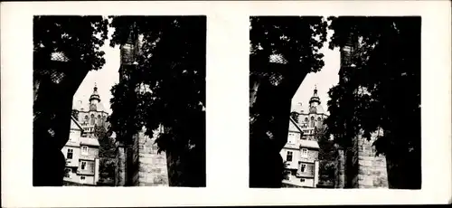 Stereo Raumbild Foto Schöne Heimat Nr. 20, Marburg an der Lahn, Elisabethkirche