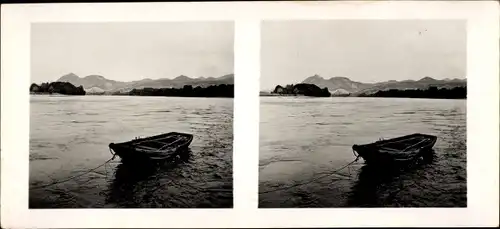 Stereo Raumbild Foto Schöne Heimat Nr. 15, Siebengebirge, Rhein