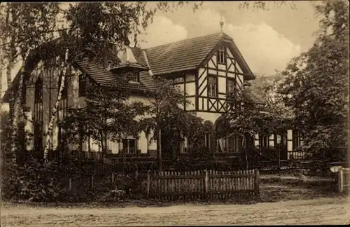 Ak Grünhaus Finsterwalde in der Niederlausitz, Restaurant und Pension Waldschlösschen