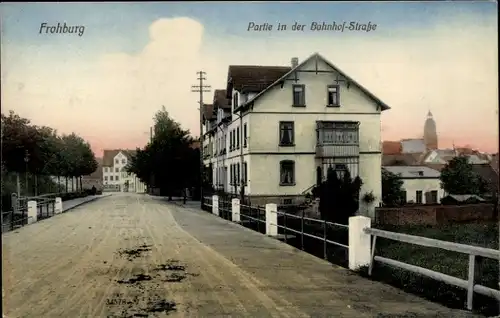 Ak Frohburg in Sachsen, Bahnhofstraße