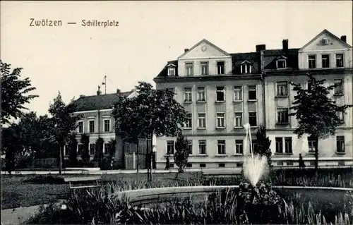 Ak Zwötzen Gera in Thüringen, Schillerplatz