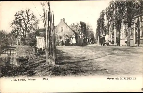 Ak Mijdrecht Utrecht Niederlande, Straßenpartie