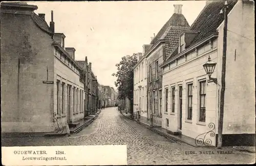 Ak Oudewater Utrecht Niederlande, Leeuweringerstraat