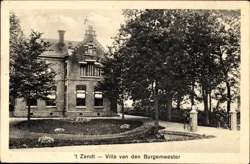 Ak 'T Zandt Groningen, Villa van den Burgemeester