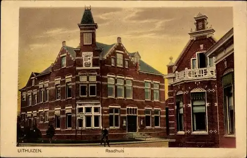 Ak Uithuizen Groningen, Rathaus