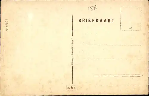 Ak Uithuizen Groningen Niederlande, Herv. Pfarrhaus