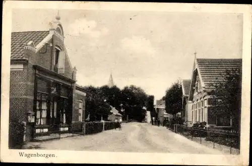 Ak Wagenborgen Groningen Niederlande, Straßenpartie, Häuser