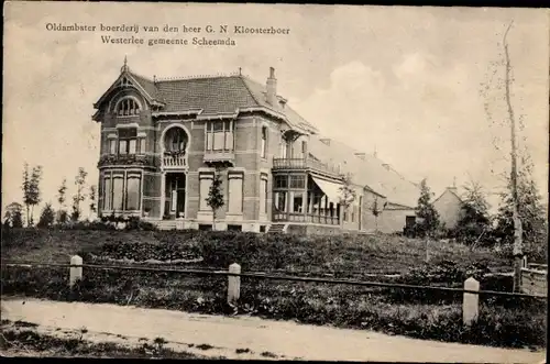 Ak Scheemda Gelderland, Oldambster Farm von Herrn GN Kloosterboer