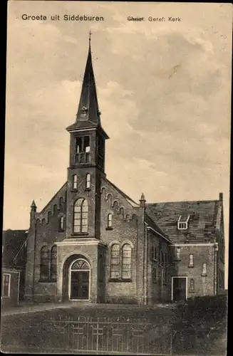 Ak Siddeburen Groningen, Christus. Ref. Kirche