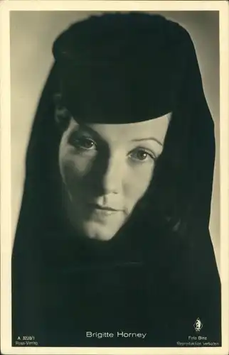 Ak Schauspielerin Brigitte Horney, Portrait