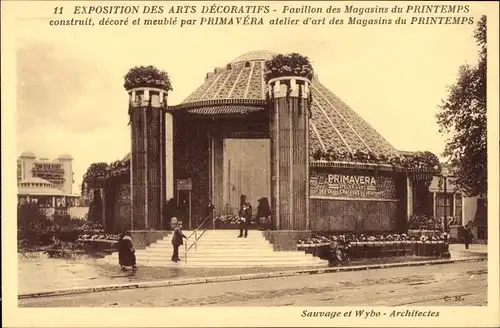 Ak Paris, Ausstellung für dekorative Kunst 1925, Pavillon des Magasins du Printemps