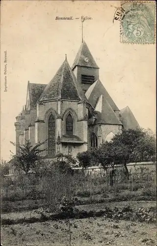 Ak Bonneuil Oise, Kirche