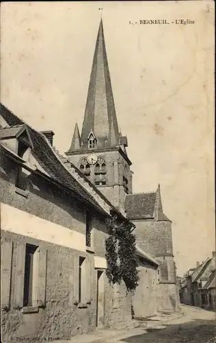 Ak Berneuil Oise, l'Eglise