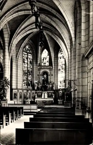 Ak Bonneuil Oise, Interieur de l'Eglise