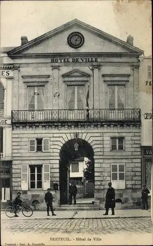 Ak Breteuil Oise, Hotel de Ville