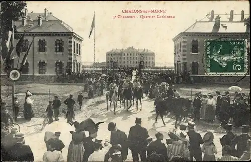 Ak Châlons-sur-Marne, Bezirk Corbineau, 5. Jäger