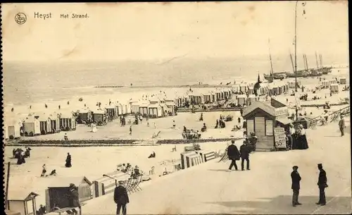 Ak Knokke Heist Heyst Knocke sur Mer Westflandern, Strandpartie