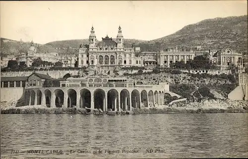 Ak Monte-Carlo Monaco, Das Casino und Taubenschießen