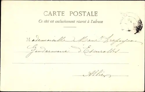 Ak Monaco, Die Stadt, Der Felsen, Der Bauer