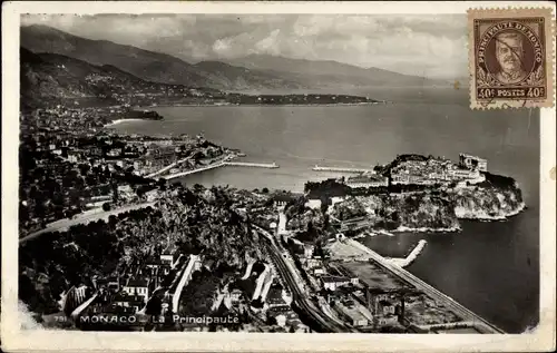 Ak Monaco, Die Stadt, Der Felsen, Panoramablick