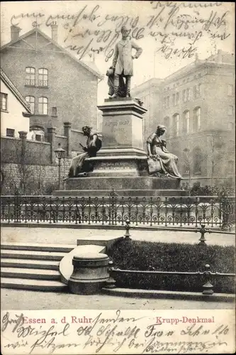 Ak Essen im Ruhrgebiet, Krupp-Denkmal