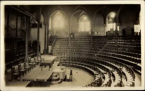 Ak Harrow on the Hill London England, Harrow School, Rederaum