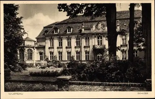 Ak Wustrau Fehrbellin in Brandenburg, Blick auf das Schloss