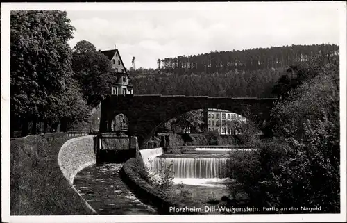 Ak Pforzheim im Schwarzwald, Dill, Weißenstein, Nagold, Brücke