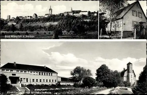 Ak Bad Wimpfen am Neckar, Pension Roßbach, Kurmittelhaus, Erich-Sailerheim
