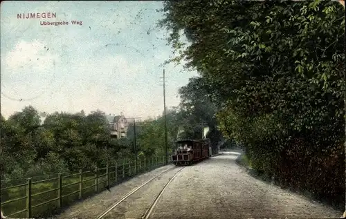 Ak Nijmegen Gelderland, Ubbergsche Weg, Bahn