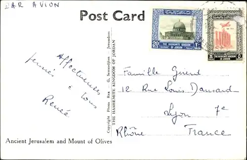 Ak Jerusalem Israel, Gesamtansicht, Ölberg