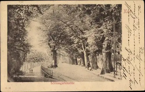 Ak Kiel in Schleswig Holstein, Schlossgartenallee