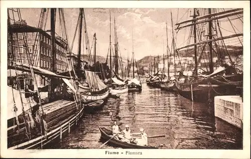 Ak Rijeka Fiume Kroatien, Fiumara