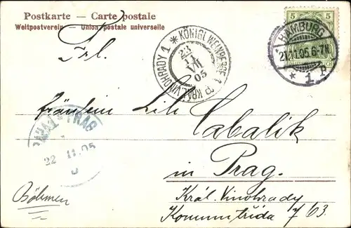 Ak Hamburg, Neue Elbbrücke