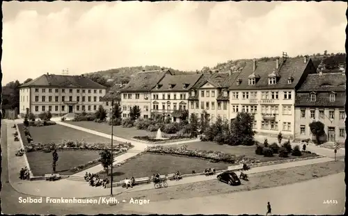 Ak Bad Frankenhausen im Kyffhäuserkreis, Anger, Straßenpartie