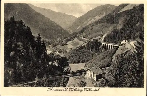 Ak Breitnau im Schwarzwald, Höllental, Höllsteig, Hofgut Sternen, Ravenna Viadukt