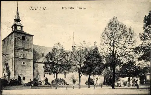 Ak Varel in Oldenburg Jadebusen, evangelisch lutherische Kirche