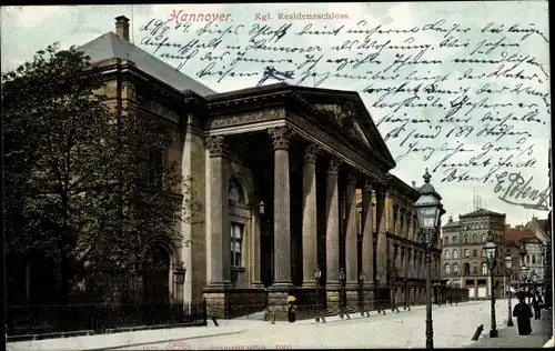 Ak Hannover in Niedersachsen, königliches Residenzschloss