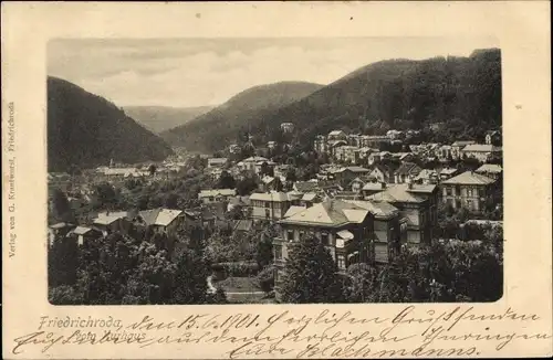 Ak Friedrichroda im Thüringer Wald, Blick vom Kurhaus, Teilansicht