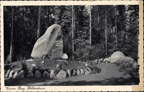 Ak Bad Essen in Niedersachsen, Essner Berg, Heldenhain