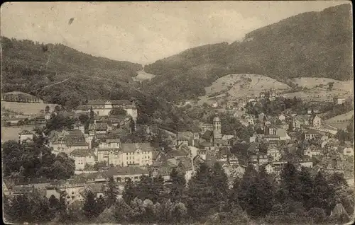 Ak Baden Baden am Schwarzwald, Panorama, Blick vom Friesenberg