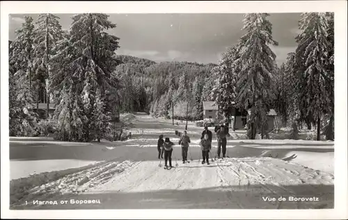 Ak Borowez Bulgarien, Winteransicht