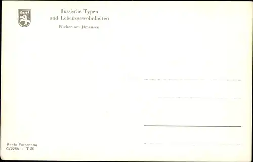 Ak Division Greif, Russische Typen und Lebensgewohnheiten, Fischer am Ilmensee