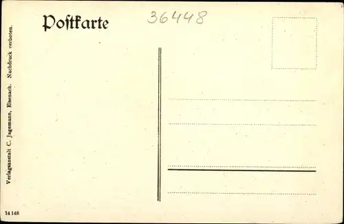 Ak Bad Liebenstein im Thüringer Wald, Herzogliche Villa Feodora, Außenansicht