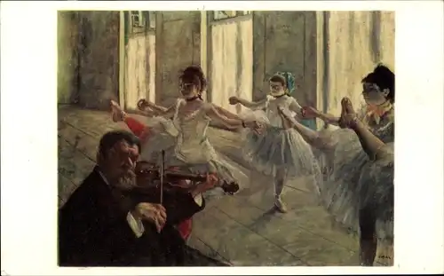 Künstler Ak Degas, The Rehearsal, Ballett